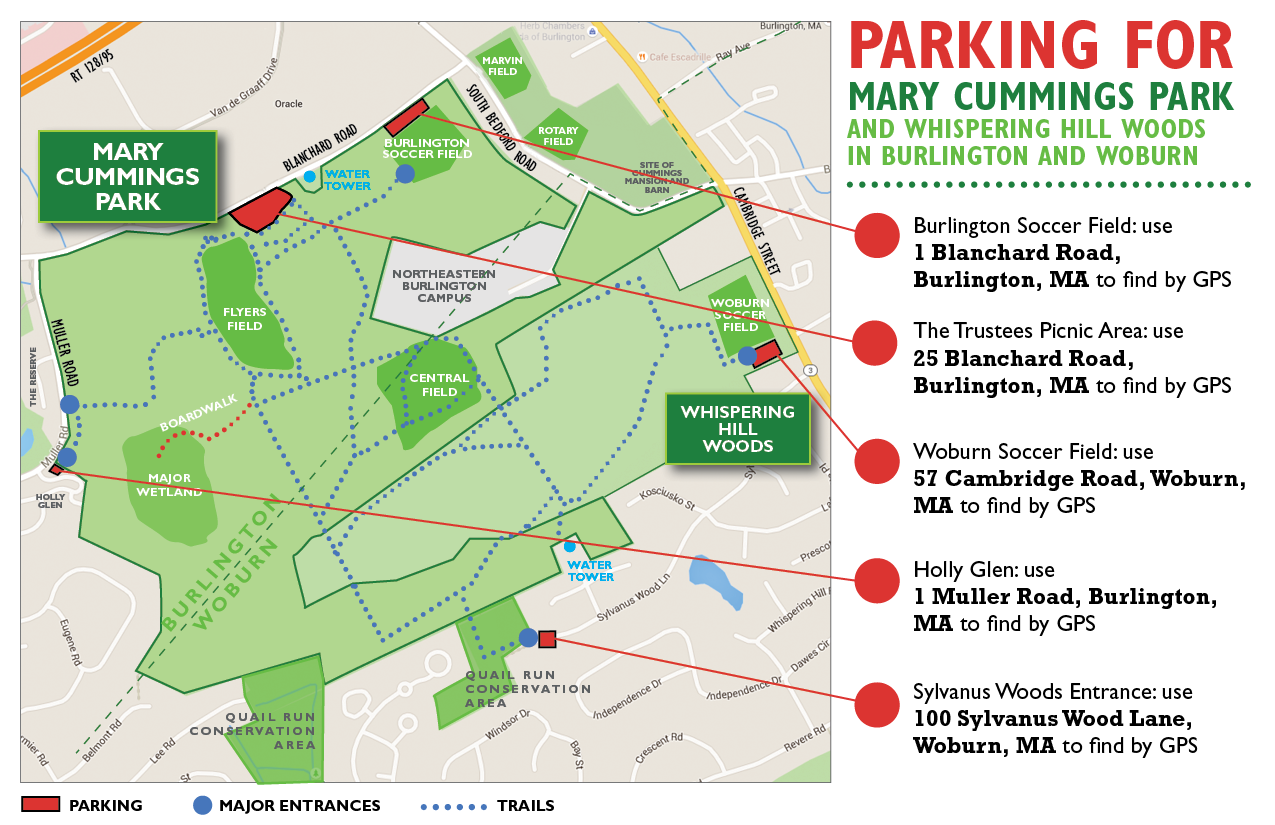 Mary Cummings Parking Map